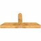 Ekena Millwork Portland Rough Sawn Timber Gable Bracket, Western Red Cedar, 60"W x 27"H x 6"D x 6"F, 11/12 Pitch GBW060X27X0606POR00RWR - alternate 4